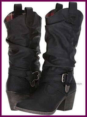 Rocket Dog Sidestep Western Pull-On Mid-Calf Boot